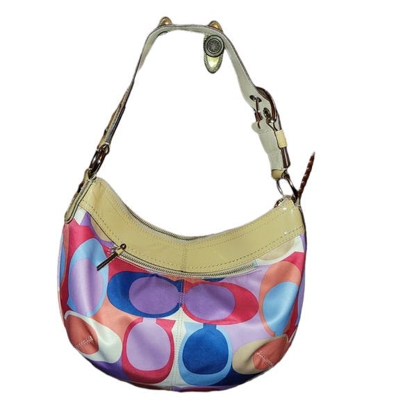 Coach Signature Handbag - Picture 2 of 9